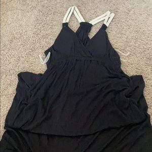Black maxi dress